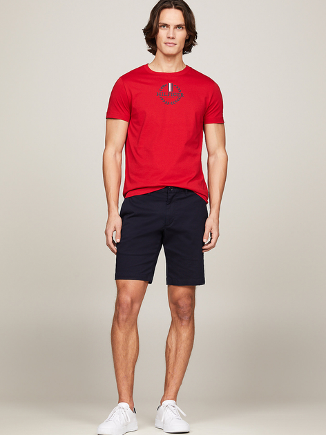 Футболка бавовняна чоловіча Tommy Hilfiger MW0MW34388-XLG XL Червона (8720646425228) - зображення 3