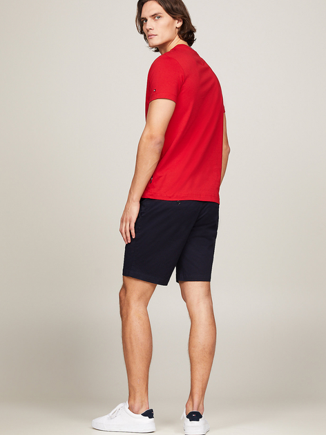 Футболка бавовняна чоловіча Tommy Hilfiger MW0MW34388-XLG XL Червона (8720646425228) - зображення 4