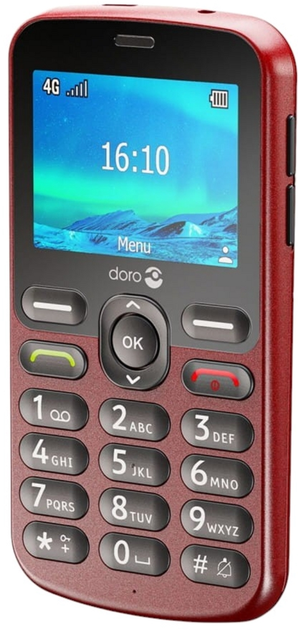 Telefon komórkowy Doro 1880 4G Red (7322460085650) - obraz 2