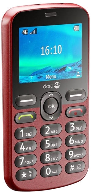 Мобільний телефон Doro 1880 LTE Red (7322460085650) - зображення 3
