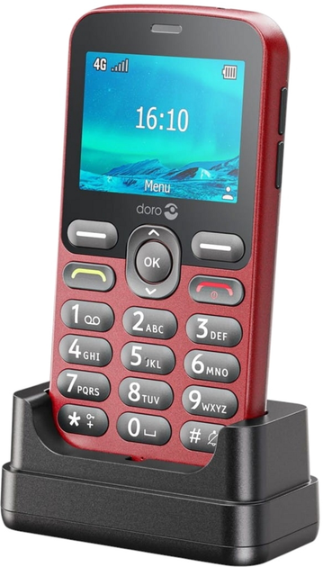 Мобільний телефон Doro 1880 LTE Red (7322460085650) - зображення 8