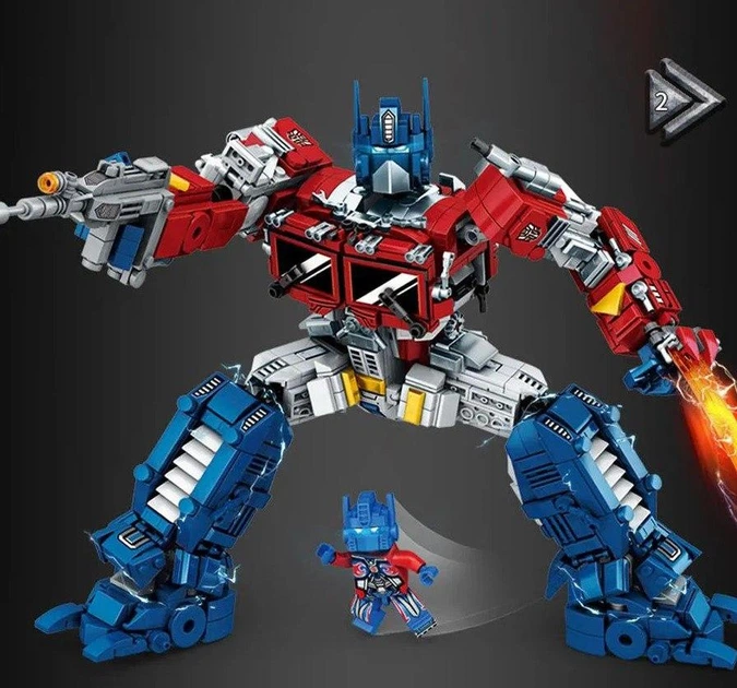 Конструктор для мальчиков «Трансформеры Оптимус Прайм Transformers» 1722 детали, 9216 - изображение 5