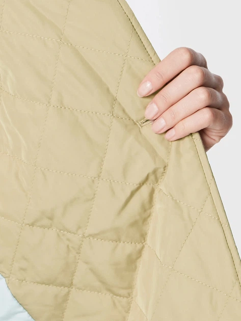 Пальто осіннє довге стьобане жіноче Tommy Hilfiger THWW0WW35090AEG XS/S Бежеве (8720117610078) - зображення 6