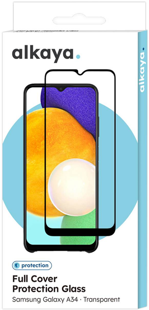 Szkło hartowane alkaya 3D Full Cover do Samsung Galaxy A34 Transparent (4262454770267) - obraz 1