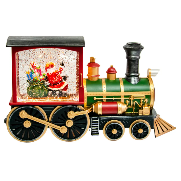 Ночник новогодний музыкальный Xmas Поезд с Санта Клаусом 32х17см - Фото 7 Ночник новогодний музыкальный Xmas Поезд с Санта Клаусом 32х17см - изображение 7