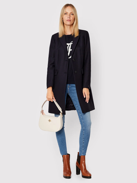 Пальто жіноче Tommy Hilfiger WW0WW35926-DW5 36 Синє (8720641891233) - зображення 3