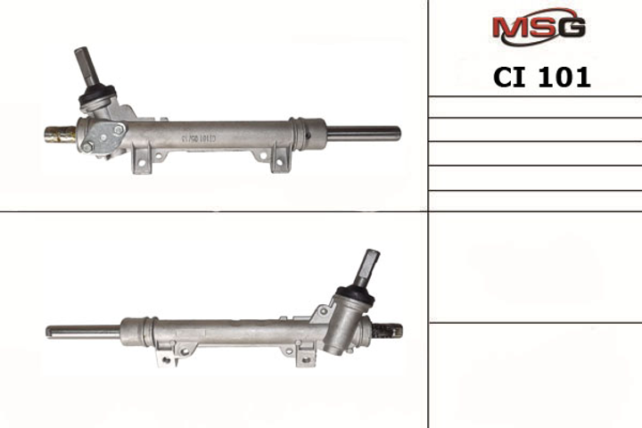 Рулевая рейка без ГУР Peugeot Partner 96-08, Citroen ZX 92-98, Citroen Berlingo 96-08 MSG CI101 - изображение 1