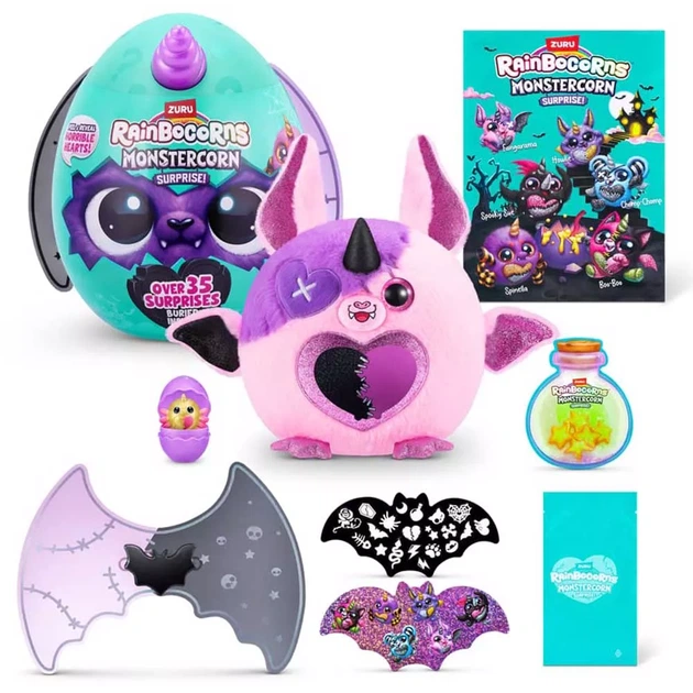 Мягкая игрушка Rainbocorns Monstercorn Surprise Летучая мышь (9297B) - изображение 11
