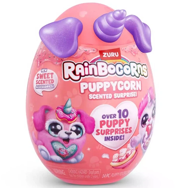 М'яка іграшка Rainbocorns Puppycorn Scented Surprise Цуценя біле з рожевим (9298B) - Фото 11 М'яка іграшка Rainbocorns Puppycorn Scented Surprise Цуценя біле з рожевим (9298B) - зображення 11