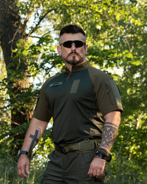 Футболка тактическая боевая BEZET Combat хаки - XXXL - изображение 1