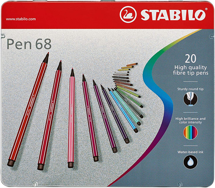 Фломастери Stabilo Pen 68 20 шт (4006381327206) - зображення 1