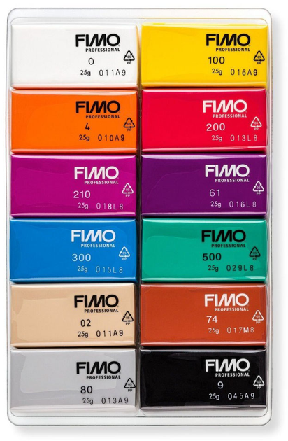 Набір полімерної глини Fimo Professiona Basic Colour 12 кольорів x 25 г (4007817053485) - зображення 2