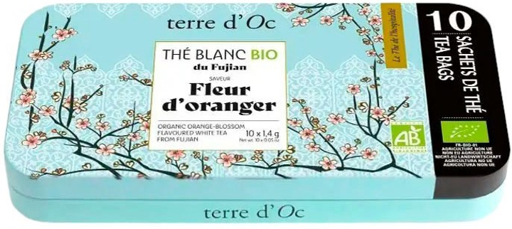 Білий чай Terre d'Oc Bio Fleur d'Oranger 10 х 1.4 г (3700324436253) - зображення 1