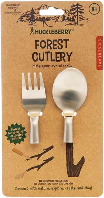 Zestaw naczyń turystycznych Kikkerland Huckleberry Forest Cutlery (0612615117785) - obraz 3