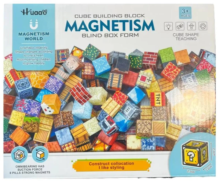 Детский магнитный конструктор Майнкрафт на 36 кубиков Magnetism