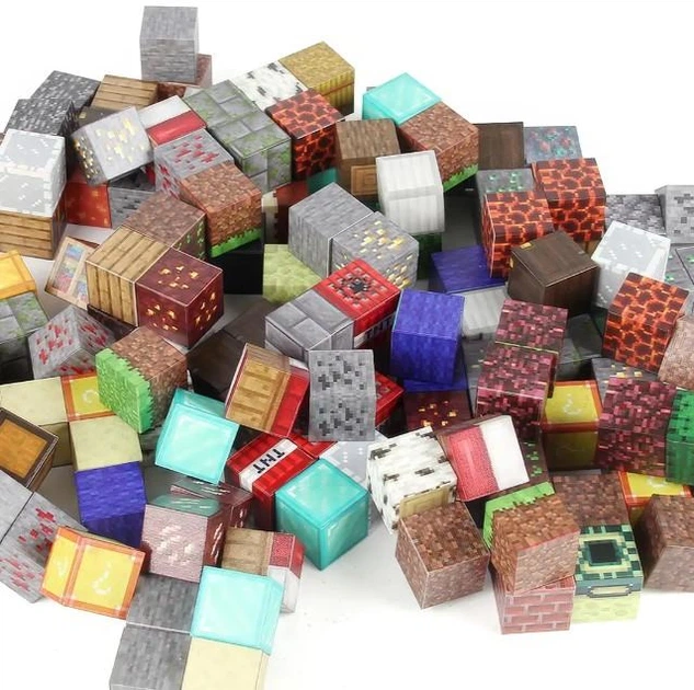 Детский магнитный конструктор Майнкрафт на 36 кубиков Magnetism