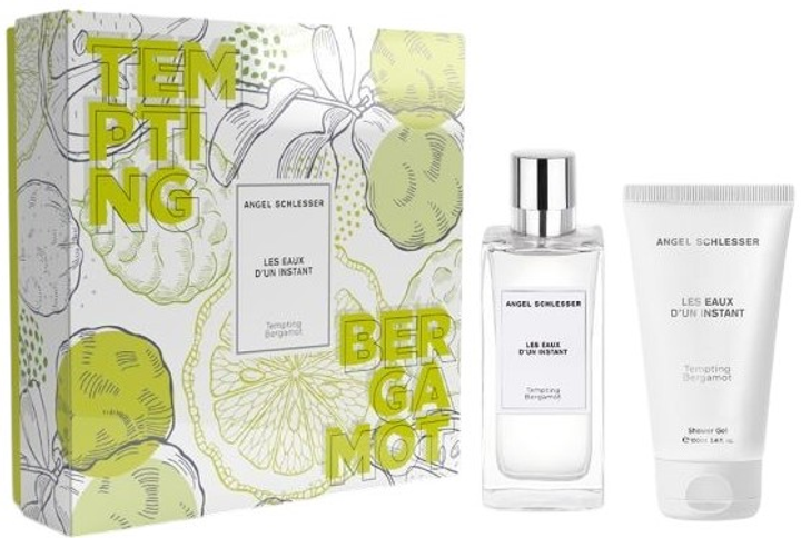 Zestaw unisex Angel Schlesser Les Eaux D'Un Instant Tempting Bergamot Woda toaletowa 100 ml + Żel pod prysznic 100 ml (8059036000296) - obraz 1