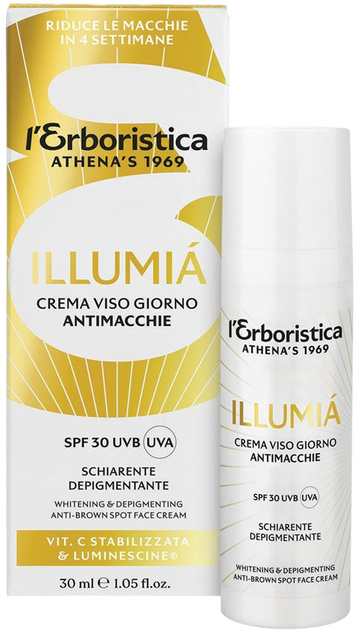 Krem do twarzy Erboristica Illumia na dzień przeciw przebarwieniom SPF 30 30 ml (8002842171001) - obraz 1