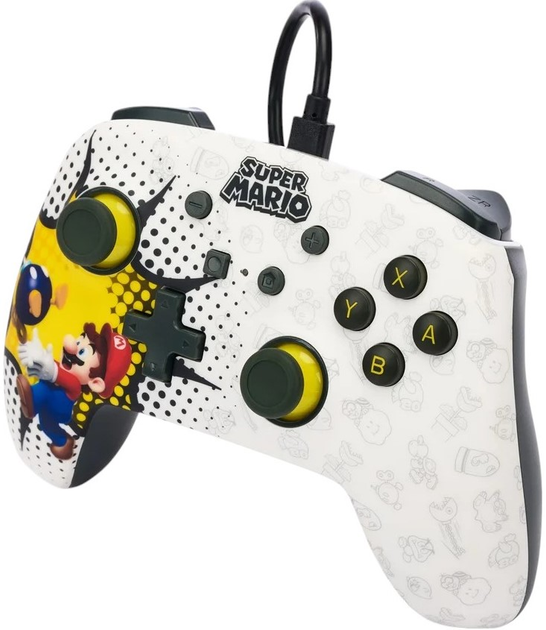 Kontroler PowerA Nintendo Switch Enhanced Wired Controller Bob-omb Blast (0617885038815) - obraz 3