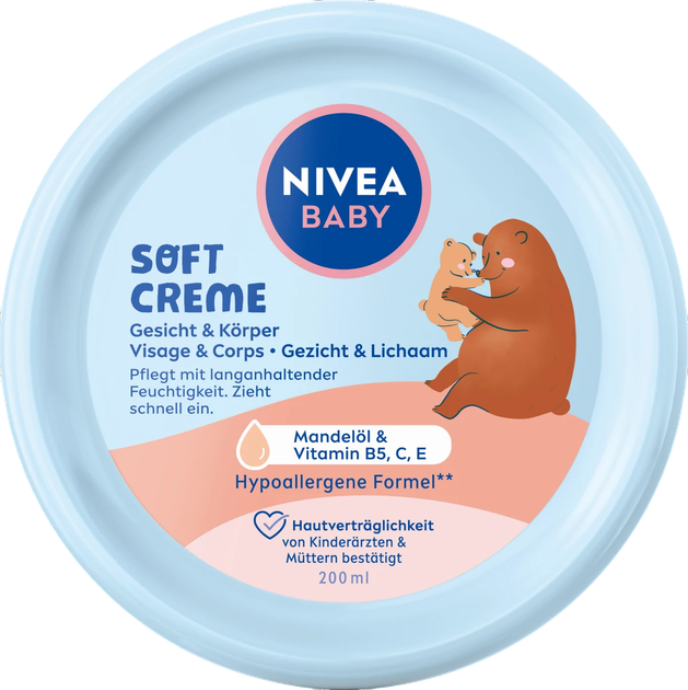 Крем Nivea Baby м'який 200 мл (4006000031460) - зображення 1