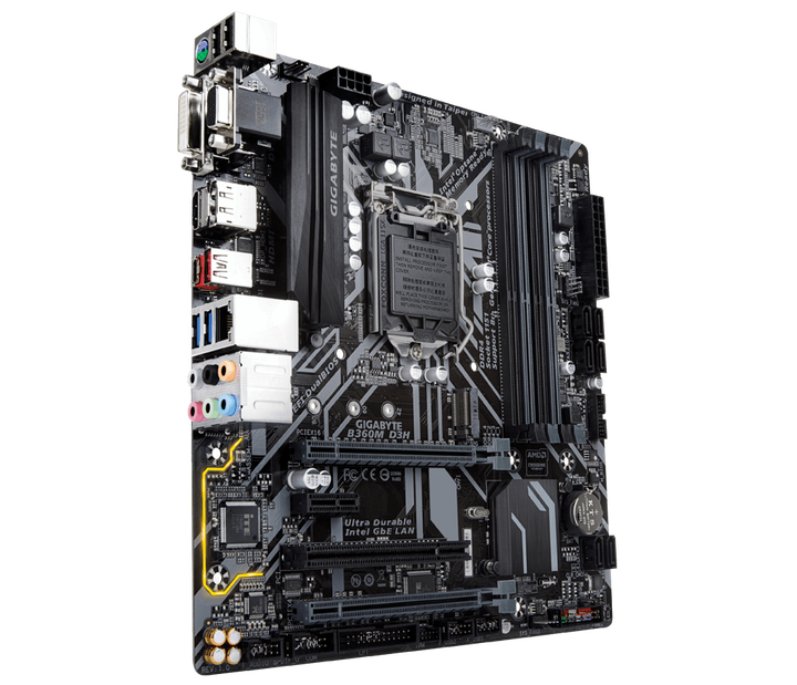 Материнська плата Gigabyte B360M D3P (s1151-2/B360/4xDDR4) БВ - зображення 3