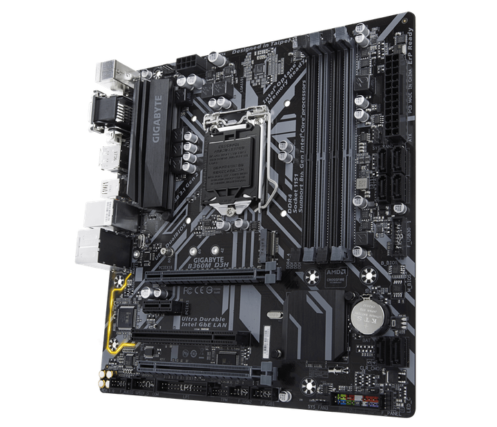 Материнська плата Gigabyte B360M D3P (s1151-2/B360/4xDDR4) БВ - зображення 4