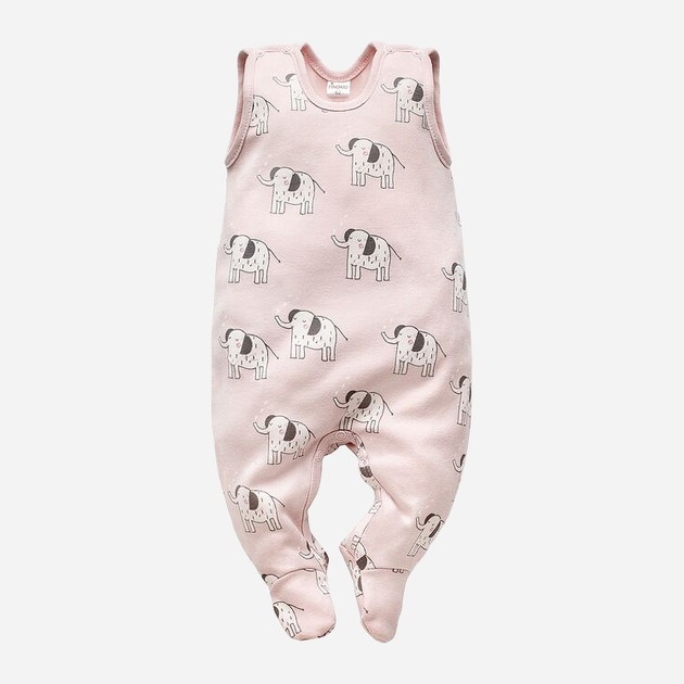 Дитячі повзунки Pinokio Wild Animals Sleepsuit 62 см Рожевий (5901033251436) - зображення 1