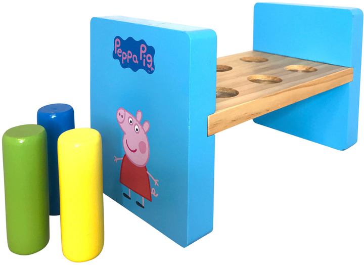 Дерев'яна стукалка Barbo Toys Peppa Pig Hammer Bench (5704976089865) - зображення 2