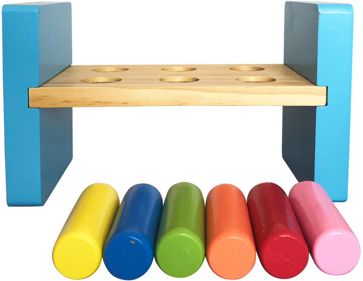 Przebijanka drewniana Barbo Toys Peppa Pig Hammer Bench (5704976089865) - obraz 3