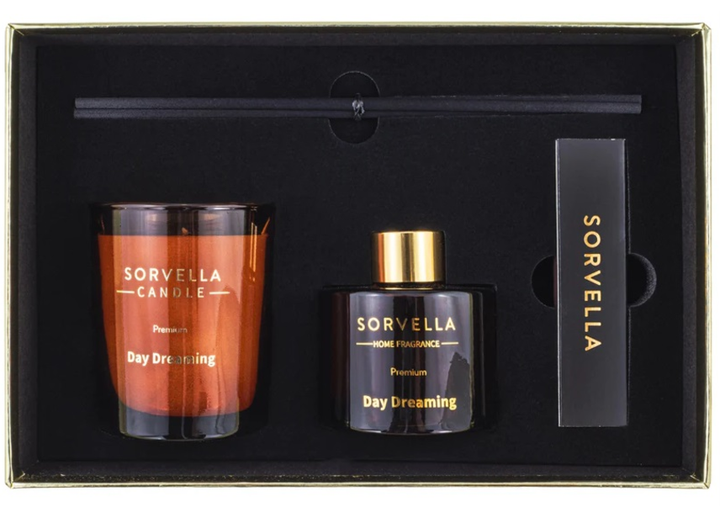 Подарунковий набір Sorvella Perfume Day Dreaming Ароматичний дифузор 120 мл + Ароматична свічка 170 г + Сірники (5905489910701) - зображення 2