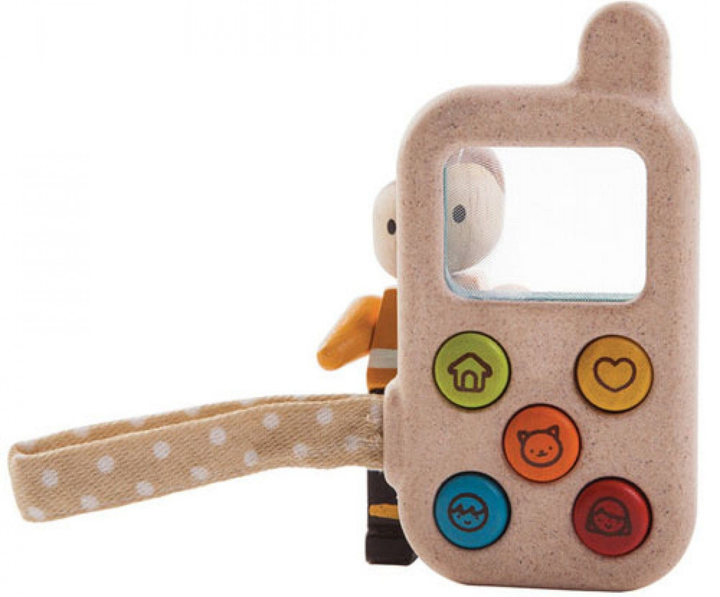 Telefon drewniany PlanToys My First Phone Wood (8854740056740) - obraz 3