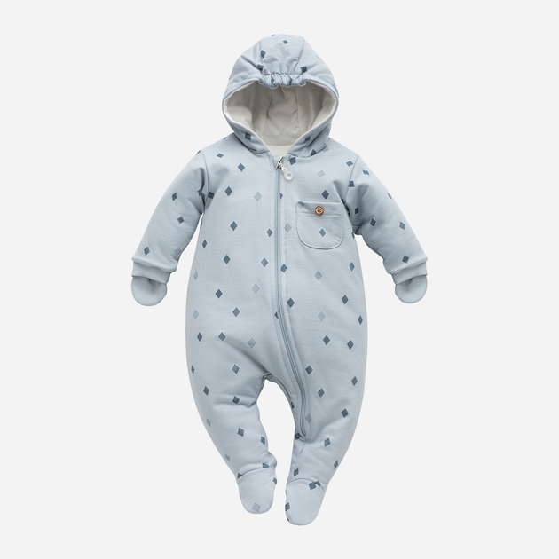 Pajacyk niemowlęcy dla chłopca ocieplany Pinokio Charlie Warm Overall 74-76 cm Niebieski (5901033292958) - obraz 1