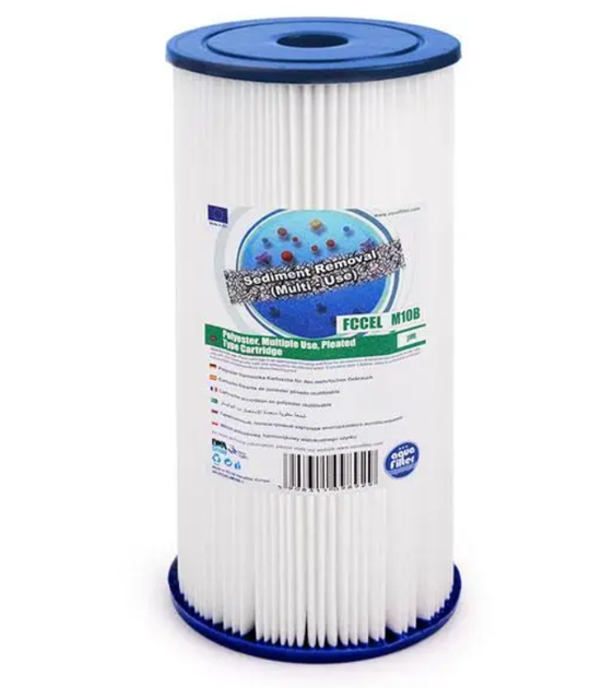 Картридж поліестеровий Aquafilter FCCEL20M10BB, 20 мкм (Big Blue 10 ...