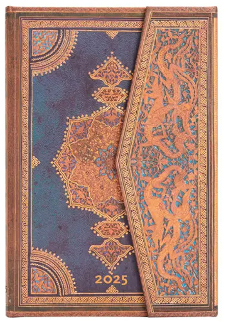 Календар Paperblanks 2025 Safavid Indigo Mini тижневий Verso (9781408757529) - зображення 1