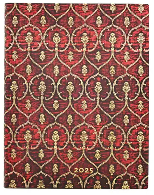 Kalendarz Paperblanks 2025 Red Velvet Ultra tygodniowy vertical Flexi (9781408758557) - obraz 1