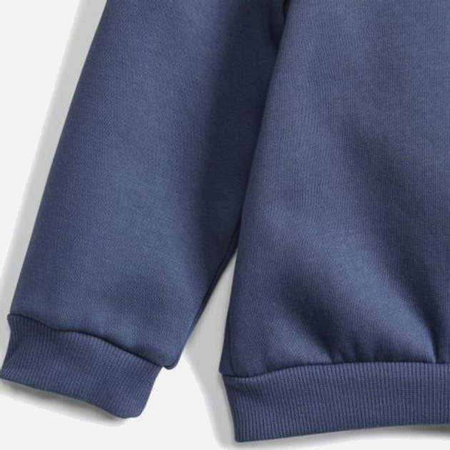 Dres chłopięcy ocieplany (bluza bez kaptura + spodnie) adidas I LIN FL JOG IS2498 92 cm Granatowy/Szary (4067891907708) - obraz 6