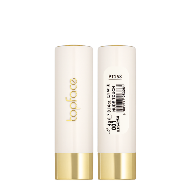 Помада для губ матовая topface PROHD Soft Matte Lipstick PT158, 001 Nude Touch/Нюдовая - Фото 3 Помада для губ матовая topface PROHD Soft Matte Lipstick PT158, 001 Nude Touch/Нюдовая - изображение 3
