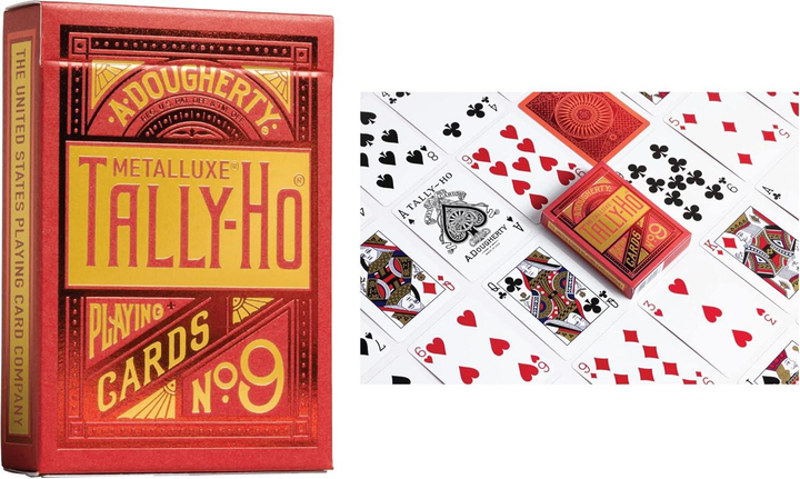 Игральные карты Tally-Ho MetalLuxe Red Poker Size Покерные карты – фото ...