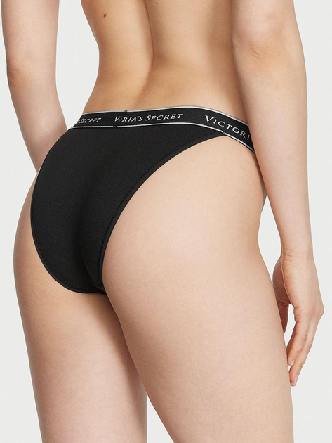 Трусики бикини женские хлопковые Victoria's Secret 26825571 XL Черные (144000416151) - изображение 2