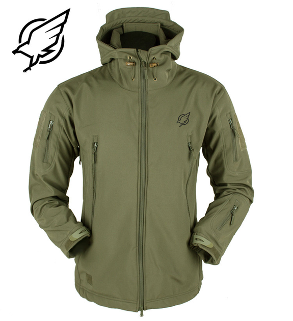 Тактична куртка Eagle Soft Shell JA-01 із флісом Green Olive 5XL - зображення 1