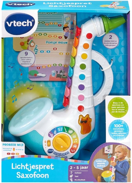 Zabawka interaktywna VTech Baby Saksofon z efektami świetlnymi (3417766188236) - obraz 2