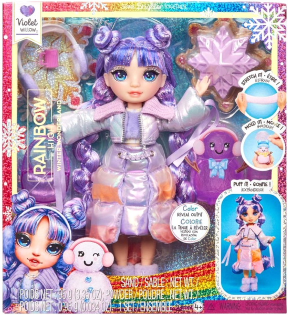 Lalka Rainbow High Winter Wonderland Doll Purple z akcesoriami (35051120865) - obraz 4