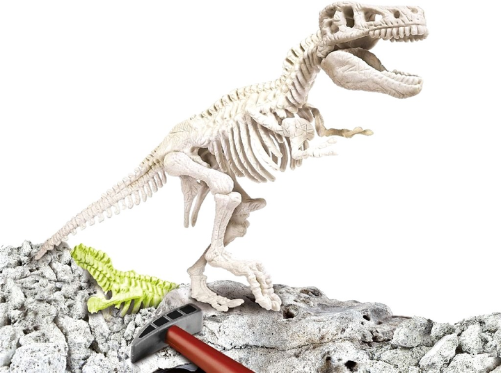 Zestaw doświadczalny Clementoni Archaeology T-Rex Fluor (8005125666959) - obraz 2