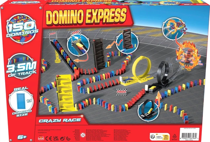 Gra planszowa Goliath Games Domino Express Crazy Race (8720077287969) - obraz 3