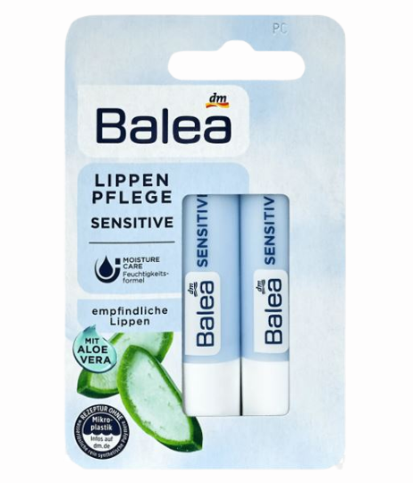 Бальзам для губ Balea Sensitive 2шт x 9,6гр 4058172621260 - Фото 1 Бальзам для губ Balea Sensitive 2шт x 9,6гр 4058172621260 - изображение 1