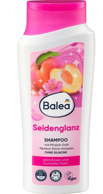 Шампунь для волос Balea Shampoo Seidenglanz для блеска волос 300мл ...