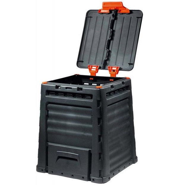 Компостер садовый пластиковый Keter ECO 320 л (17181157) Черный - изображение 2