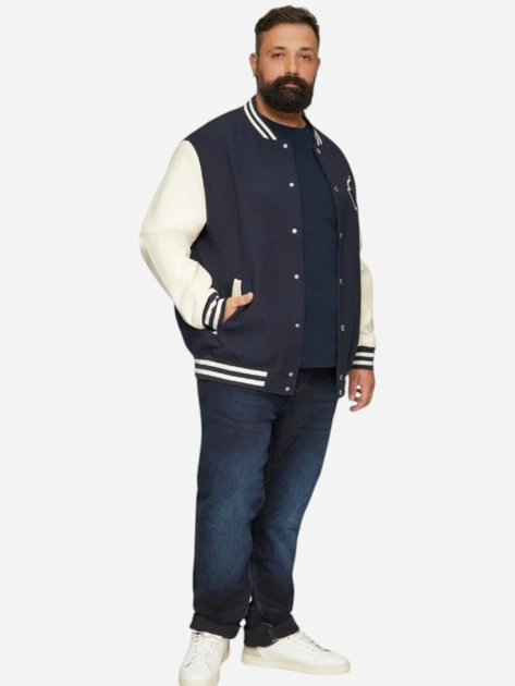 Футболка бавовняна чоловіча s.Oliver 10.3.16.12.130.2159200-5978 3XL Темно-синя (4099976549329) - зображення 3