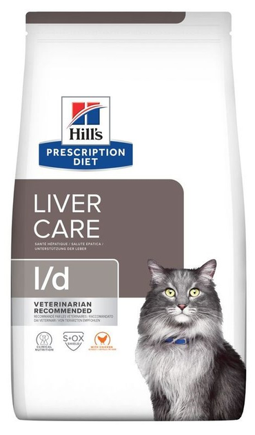 Sucha karma dla kotów Hill's Prescription Diet l/d Liver Care z kurczakiem 1.5 kg (0052742059594) - obraz 1