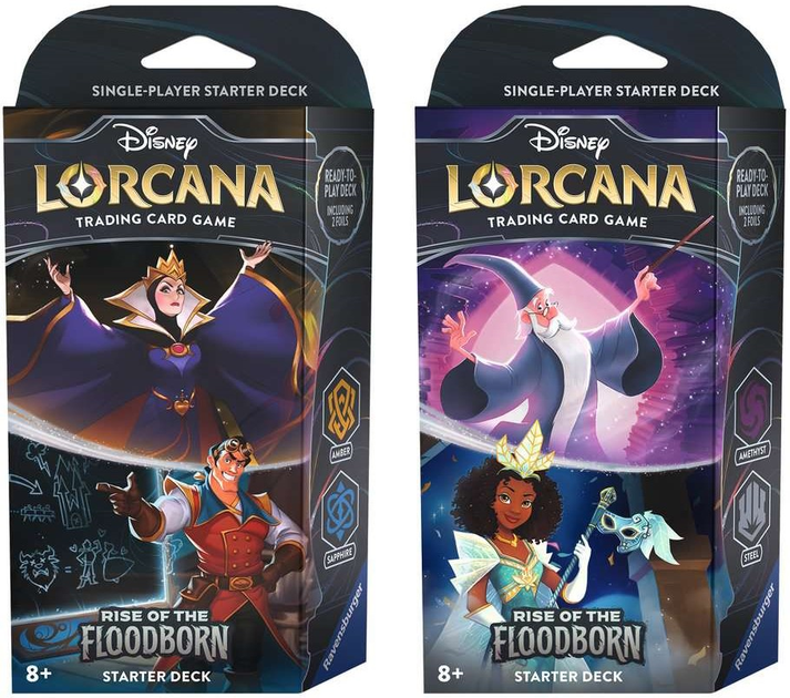 Zestaw kart Ravensburger Disney Lorcana Starter Set Rise Of The Floodborn Set 2 8 szt. (4050368982643) - obraz 2